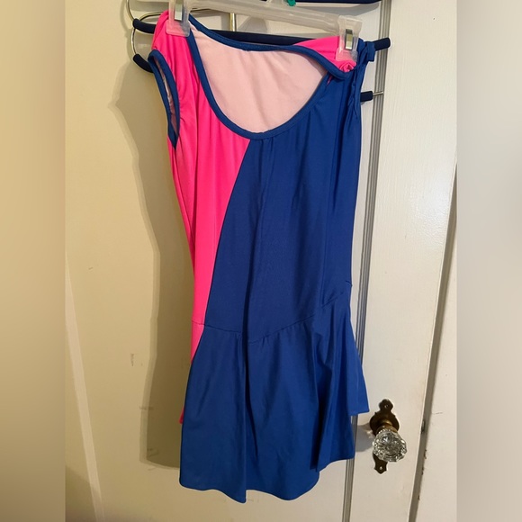 Lucky S Pink/Blue Figure Skating Practice dress - Picture 2 of 6